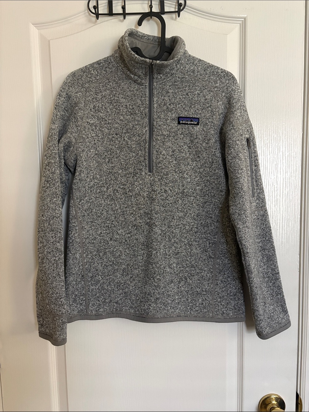 Patagonia Women’s Better Sweater Gray Quarter-Zip Pullover